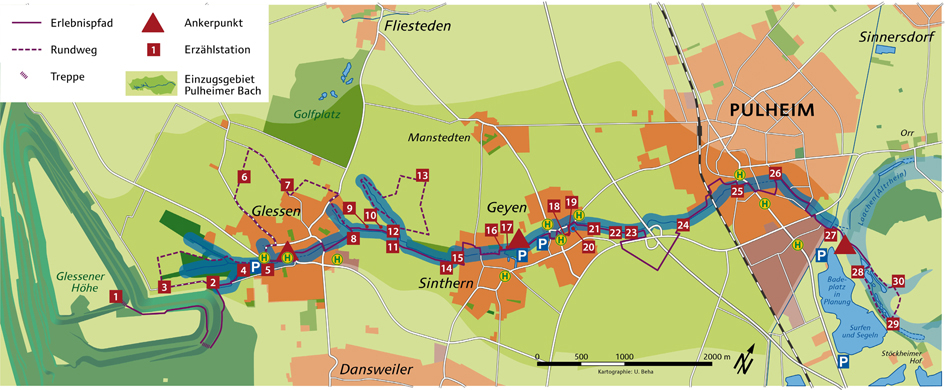 Hochwasserrückhaltebecken Sinthern, TK 25 von 1998